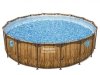 Bestway Basen stelażowy drewno 488x122 11w1 56725
